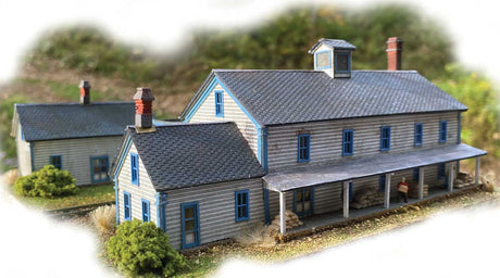 A.G. Winter's General Store & Granary -- Laser-Cut Wood Kit - 7 x 4-1/4 x 1-1/2"  17.8 x 10.8 x 3.8cm-1