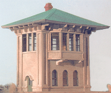 Delaware Lackawanna & Western Standard Concrete Tower pkg(2) -- Kit - 2-1/2 x 3"  6.2 x 7.5cm