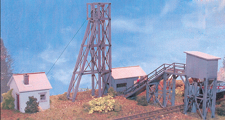 Journeyman Series - Grover Cleveland Mine -- Laser-Cut Wood Kit - 6 x 7-1/2"  15.2 x 19.1cm