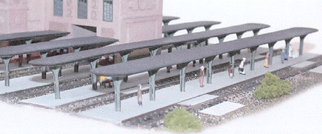 Union City Station Expansion Platforms pkg(2) -- Kit - Length: 11"  27.5cm