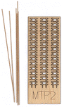 M-Trak 30" Gauge (Nn30) Mine Track System - Kit (Laser-Cut Wood, Metal) -- Three Flexible 3"  7.6cm Track Sections (Total: 9"  22.9cm)