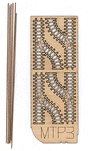 M-Trak 30" Gauge (Nn30) Mine Track System - Kit (Laser-Cut Wood, Metal) -- Siding Turnouts pkg(4) (Includes 24"  61cm Rail)