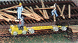 Critter Locomotive & Driver -- Also Includes 5 Lumber Bogies