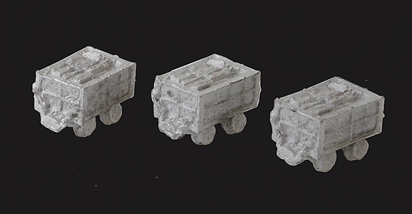 Slate Wagons - Kit (Cast Metal) -- Unpainted pkg(3)