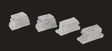Stone Slab Stacks - Kit (Cast Metal) -- Unpainted pkg(3)