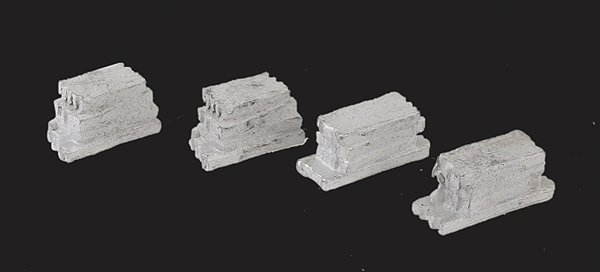 Stone Slab Stacks - Kit (Cast Metal) -- Unpainted pkg(3)