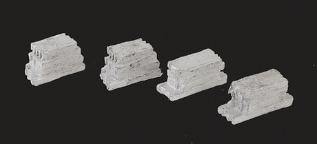 Stone Slab Stacks - Kit (Cast Metal) -- Unpainted pkg(3)
