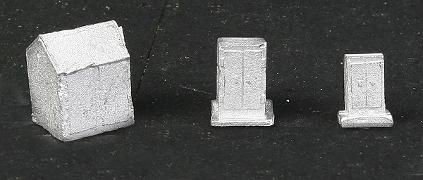 Relay Cabinet/Signal Box - Making A Scene(TM) -- Unpainted Metal Kit - Assortment (1 Each: Small, Medium & Large)