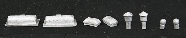 Roof Detail Assortment - Making A Scene(TM) -- Modern (Unpainted Metal Castings)