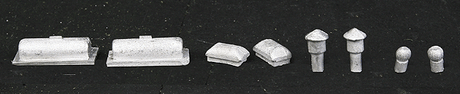 Roof Detail Assortment - Making A Scene(TM) -- Modern (Unpainted Metal Castings)