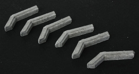 Roof Ductwork - Making A Scene(TM) -- Unpainted Metal Castings - 45-Degree Corners pkg(6)