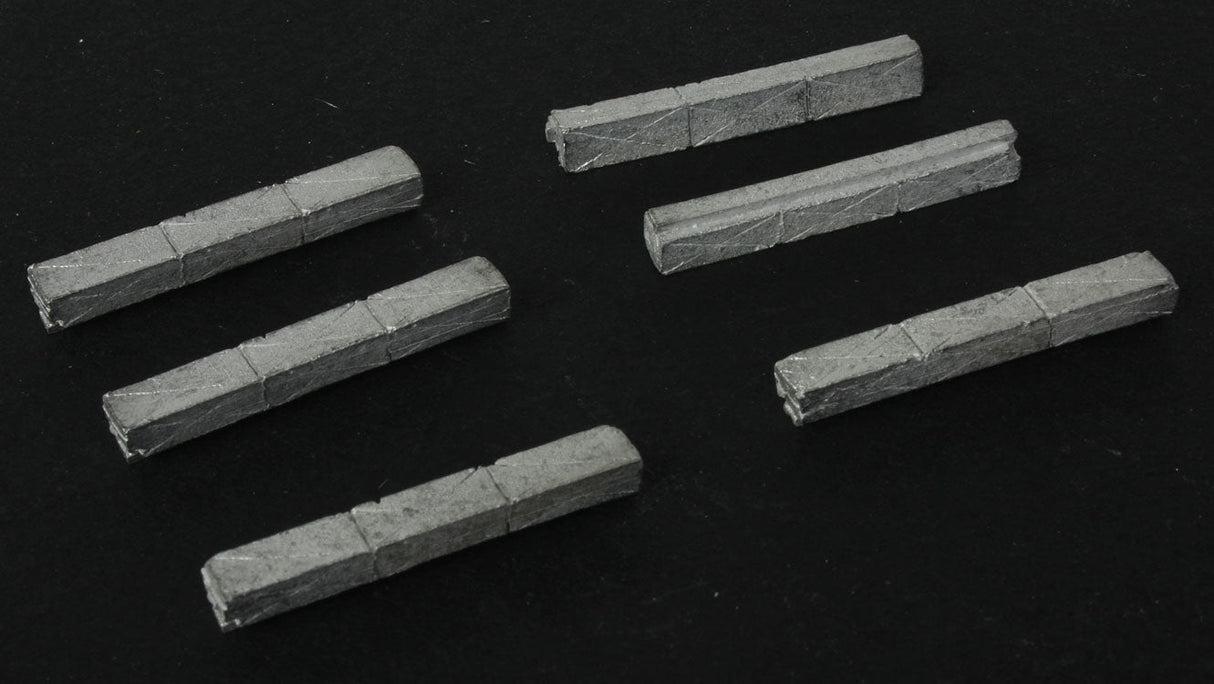 Roof Ductwork - Making A Scene(TM) -- Unpainted Metal Castings - Straight pkg(6)