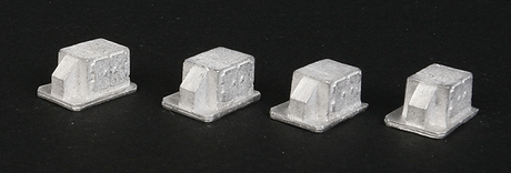 Roof HVAC (Air/Heating Unit) - Making A Scene(TM) -- Style 1 (Unpainted Metal Castings) pkg(4)