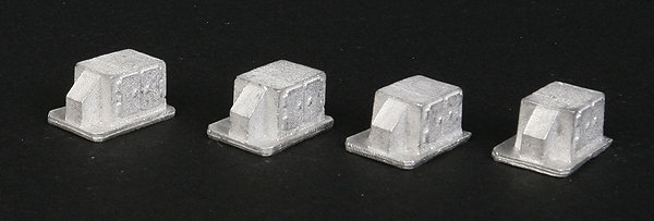 Roof HVAC (Air/Heating Unit) - Making A Scene(TM) -- Style 1 (Unpainted Metal Castings) pkg(4)