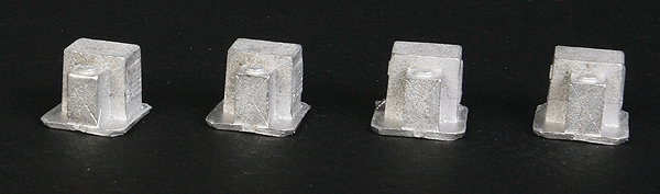 Roof HVAC (Air/Heating Unit) - Making A Scene(TM) -- Style 3 (Unpainted Metal Castings) pkg(4)