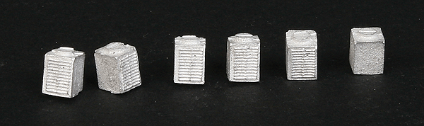 Roof HVAC (Air/Heating Unit) - Making A Scene(TM) -- Small (Unpainted Metal Castings) pkg(6)