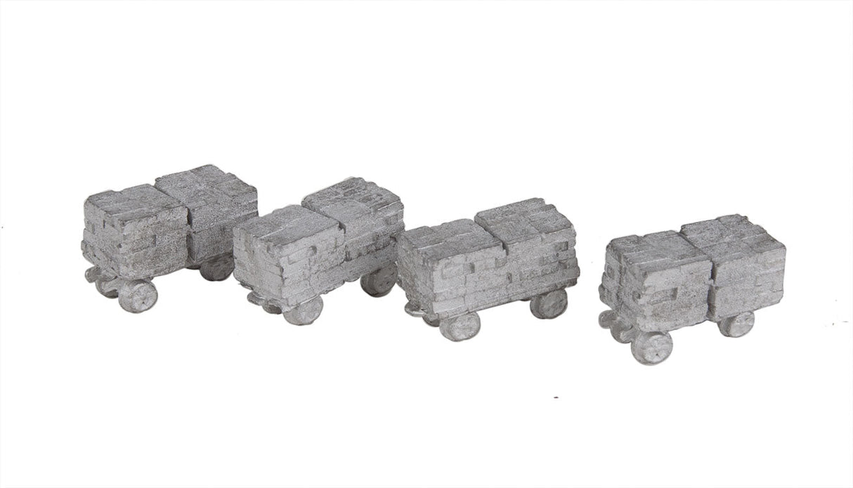 Brick Carts - Cast-Metal Kit -- pkg(4)