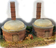Beehive Kiln and Chimneys -- Resin Kit - 2 of Each-1