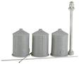 Nansen Street Models - Division of N Scale Architect -- Grain Silo (3) & Vacuum Pipe System