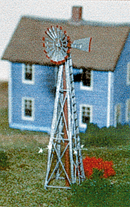 Nansen Street Models - Division of N Scale Architect -- American Windmill (Etched Brass Kit) - 1-5/8 x 3/8"  4 x .9cm