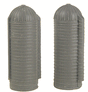 Nansen Street Models - Division of N Scale Architect -- Farm Silos pkg(2) 2-9/16 x 7/8" Diameter  6.4 x 2.1cm Diameter