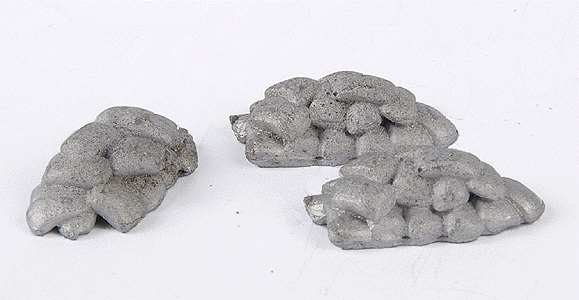 Three Stacks of 20 Closed Sacks