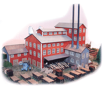 Railway Heritage Models - Long Valley Lumber -- Laser-Cut Micro-Plywood Kit - 10-1/2 x 7-1/2 x 4"  26.7 x 19.1 x 10.2cm