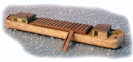 Erie Canal Barge Kit -- 1/2 x 7/8 x 5-1/4"  1.3 x 2.2 x 13.3cm