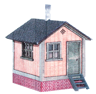 Waterville Switchman's Shanty -- Kit - 2 x 1-1/2 x 2"  5.1 x 3.8 x 5.1cm