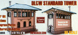 Delaware, Lackawanna & Western Standard Concrete Tower -- Taskboard(R) Kit pkg(2) - 6 x 4 x 4-1/2"  15.2 x 10.2 x 11.4cm-1