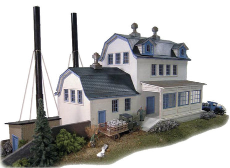 Sheffield Farms Creamery -- Laser-Cut Wood Kit - 11-1/2 x 7-1/2 x 7-1/2"  29.2 x 19.1 x 19.1cm-1