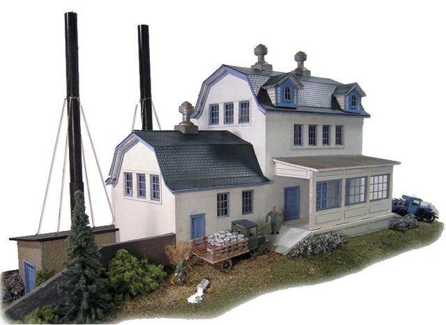 Sheffield Farms Creamery -- Laser-Cut Wood Kit - 11-1/2 x 7-1/2 x 7-1/2"  29.2 x 19.1 x 19.1cm-1