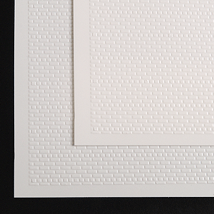 Model Builder's Supply Line Styrene Sheets pkg(2) .020 x 11 x 14" -- American Bond Brick 6th Row on End pkg(2)