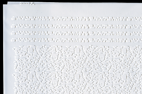Model Builder's Supply Line Styrene Sheets pkg(2) .020 x 11 x 14" -- Random Stone