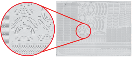 Brick Windows, Arches & Details Styrene Sheet - Model Builder's Supply Line -- .020 x 10 x 14" pkg(2)