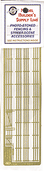 3-Rail Corral Fence w/Gates - Model Builder's Supply Line -- Etched Brass Fencing, 300 Scale Feet
