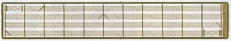 Model Builder's Supply Line Etched Brass Fencing - Scale 560'  171m -- 5-Strand Stock Fence w/Gates & Corners