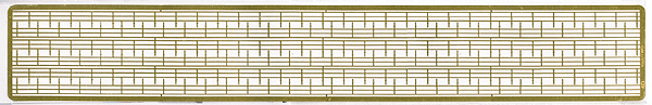 3-Rail Corral Fence -- Etched Brass Fencing, 750 Scale Feet
