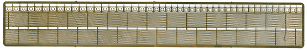 Security Fence - Kit (Etched Brass) -- 2 Styles in Pack, 750 Scale Feet Total