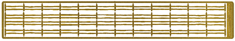 Model Builder's Supply Line Etched Brass Fencing - Kit -- Split Rail 550 Scale Feet