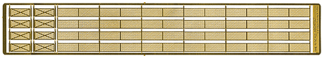 Model Builder's Supply Line Etched Brass Fencing - Kit -- 4' Chain Link Fence w/Gates - Scale 550'