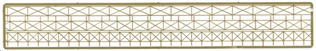 Cross Bar Fence w/Gate -- 620 Scale Feet Total