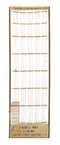 3-Strand Barbed Wire Fence with Ultra Fine Wire and Posts -- Etched-Brass Kit, 240 Scale Feet Total