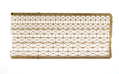 Cross Bar Fence in Three Sizes -- Etched-Brass Kit, 420 Scale Feet Total