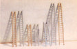 Ladder Assortment - Kit - Shire Scenes -- 2 Each Short, Long & Extension