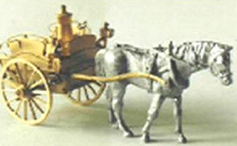 Shire Scenes Horse-Drawn Wagon w/Horse & Lamp Jewels - Kit (Etched Metal) -- Milk Cart