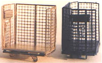 Shire Scenes Scenery Detail - Kit (Etched Metal) -- Industrial Cage Carts pkg(3)