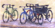 Shire Scenes Scenery Detail - Kit (Etched Metal) -- Bicycles pkg(8)