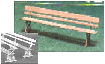 Shire Scenes Scenery Detail - Kit (Etched Metal) -- Cast-Iron Victorian Benches pkg(3)