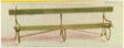 LMS-LNWR Platform Seats - Etched-Brass Kit -- pkg(3)-1